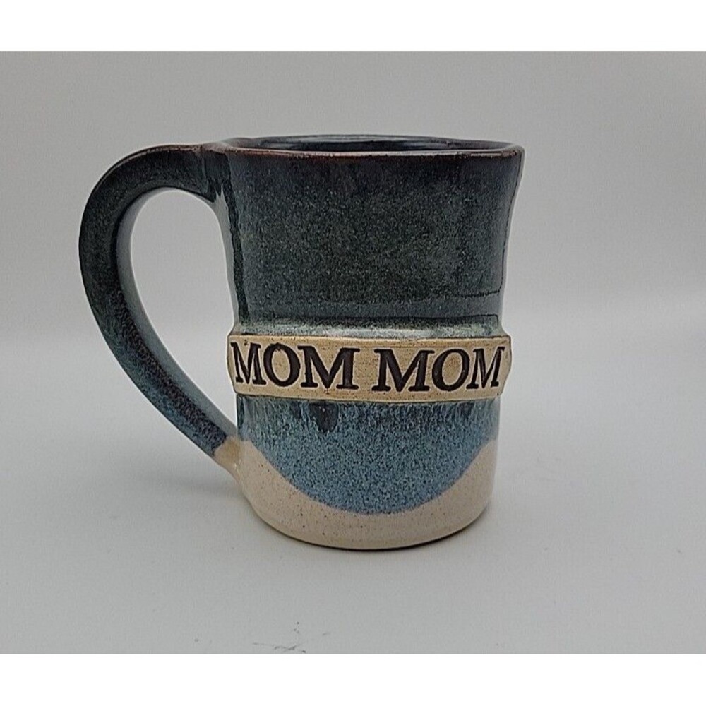 Stegall signed Art Pottery Stoneware Glazed Mom Mom Coffee Tea Mug